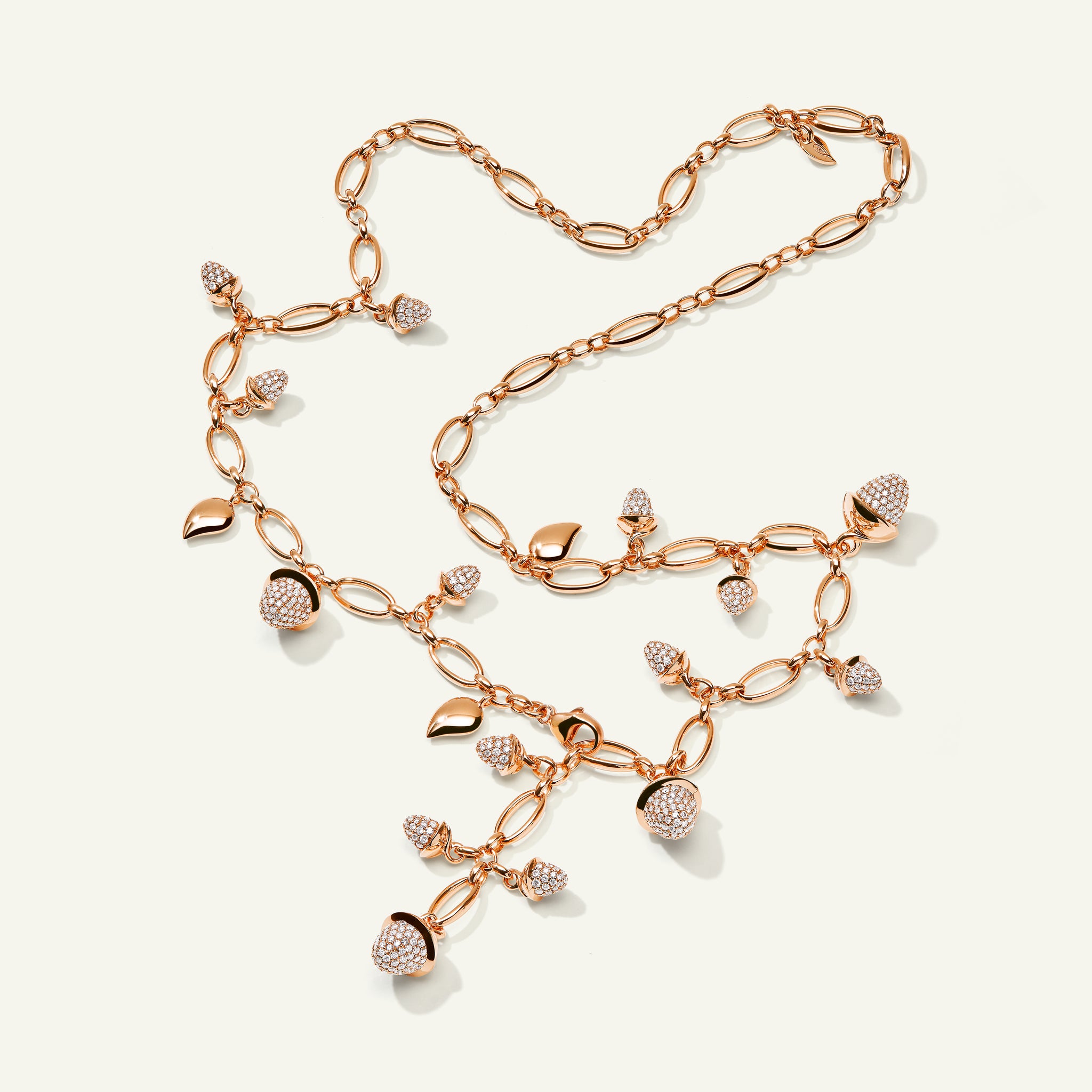 MIKADO Halskette, 56 cm mit Diamond Pavé