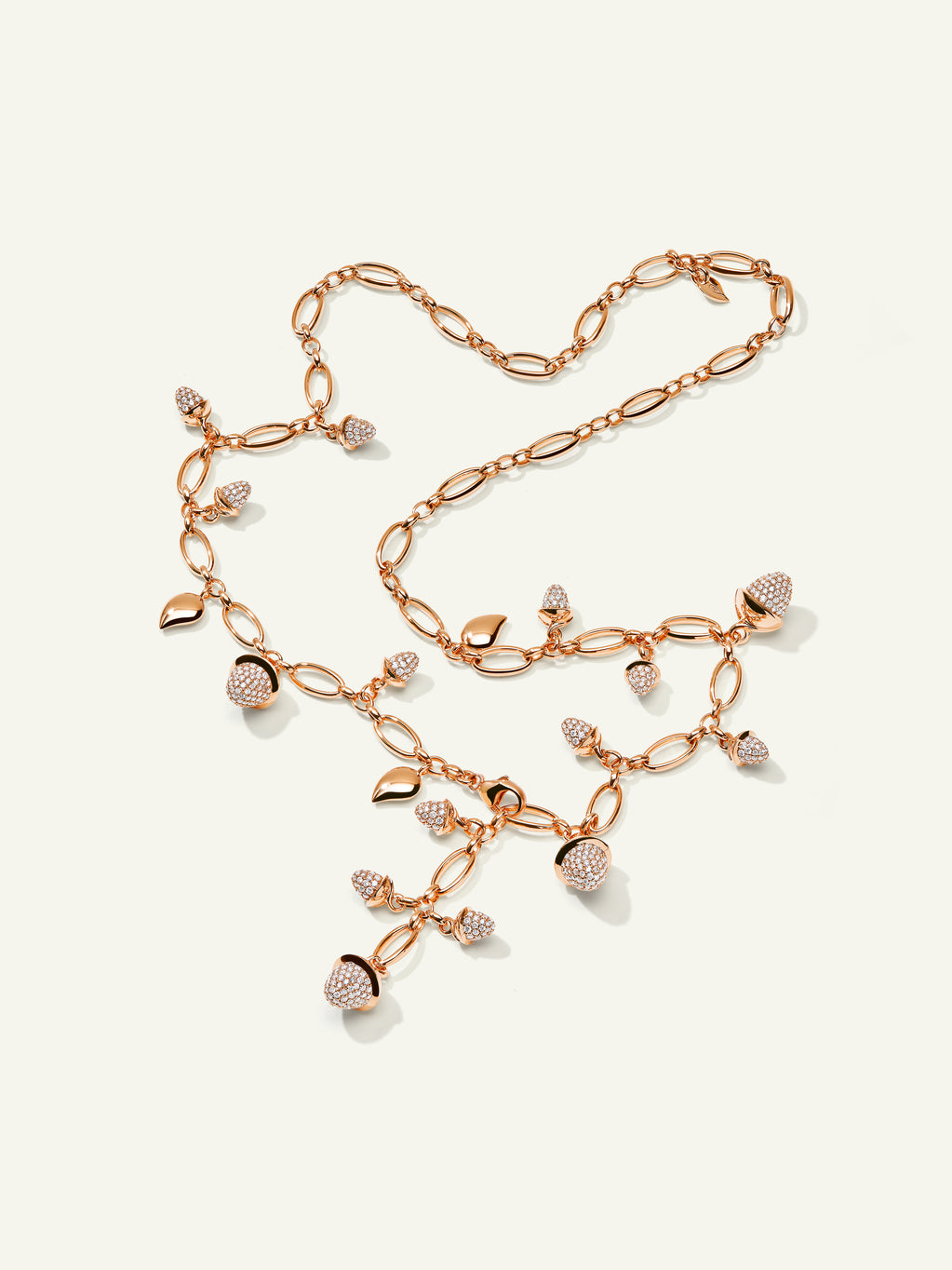 MIKADO Halskette, 56 cm mit Diamond Pavé