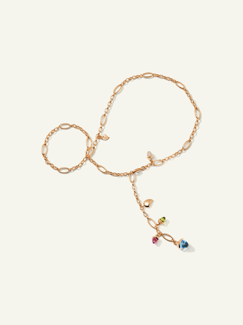 MIKADO Halskette, 51 cm in 'Candy' mit Diamond Pavé