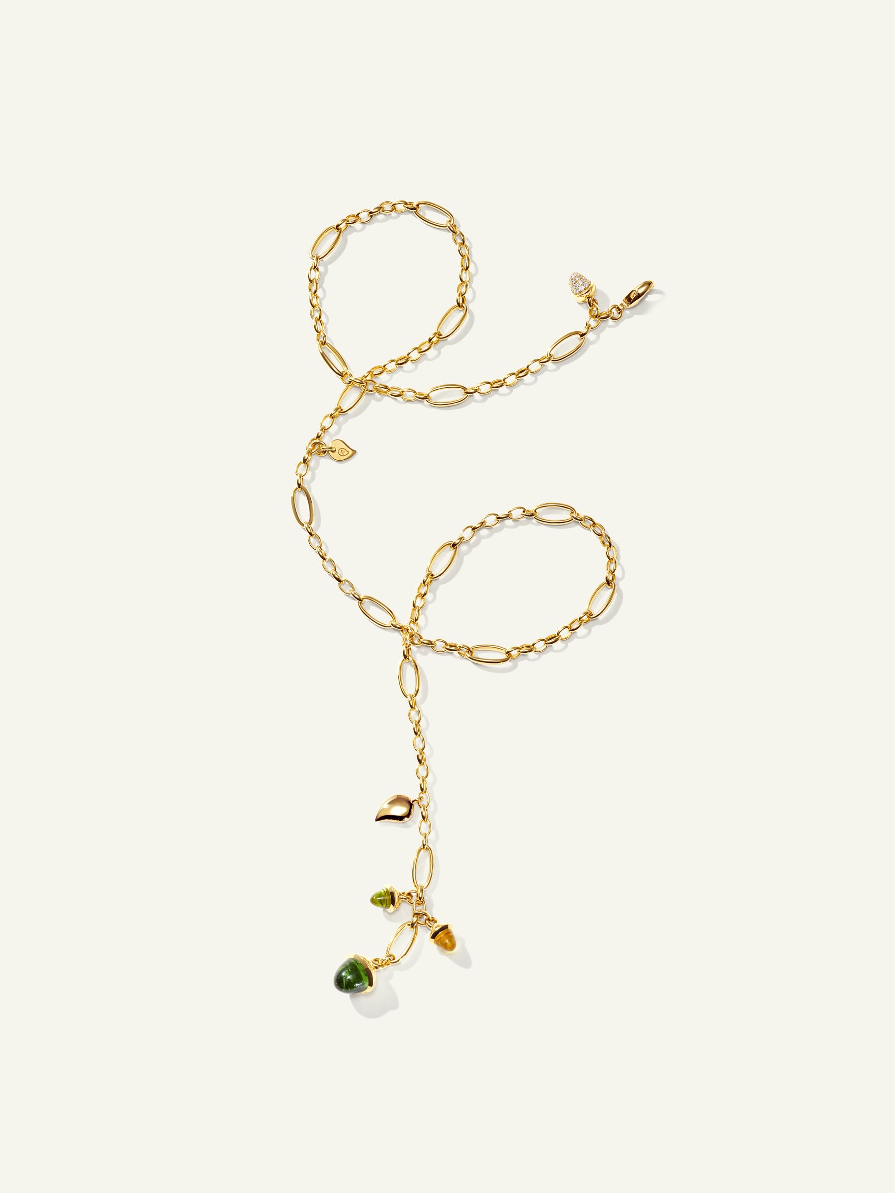 MIKADO Halskette, 51 cm in 'Rainforest' mit Diamond Pavé