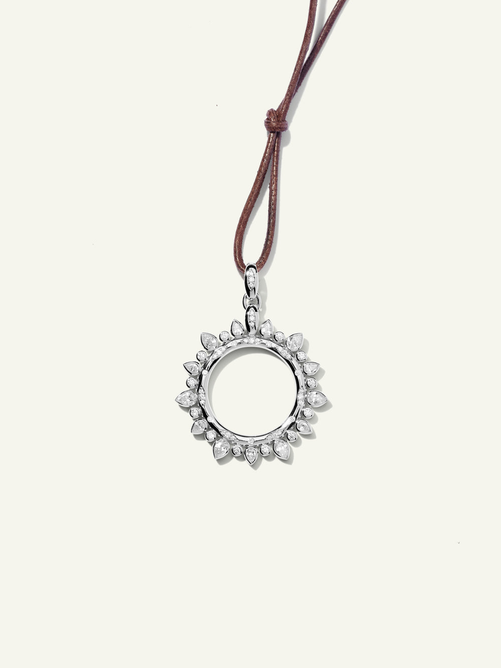 Pendant GYPSY 'Classic' Sun large with Diamonds