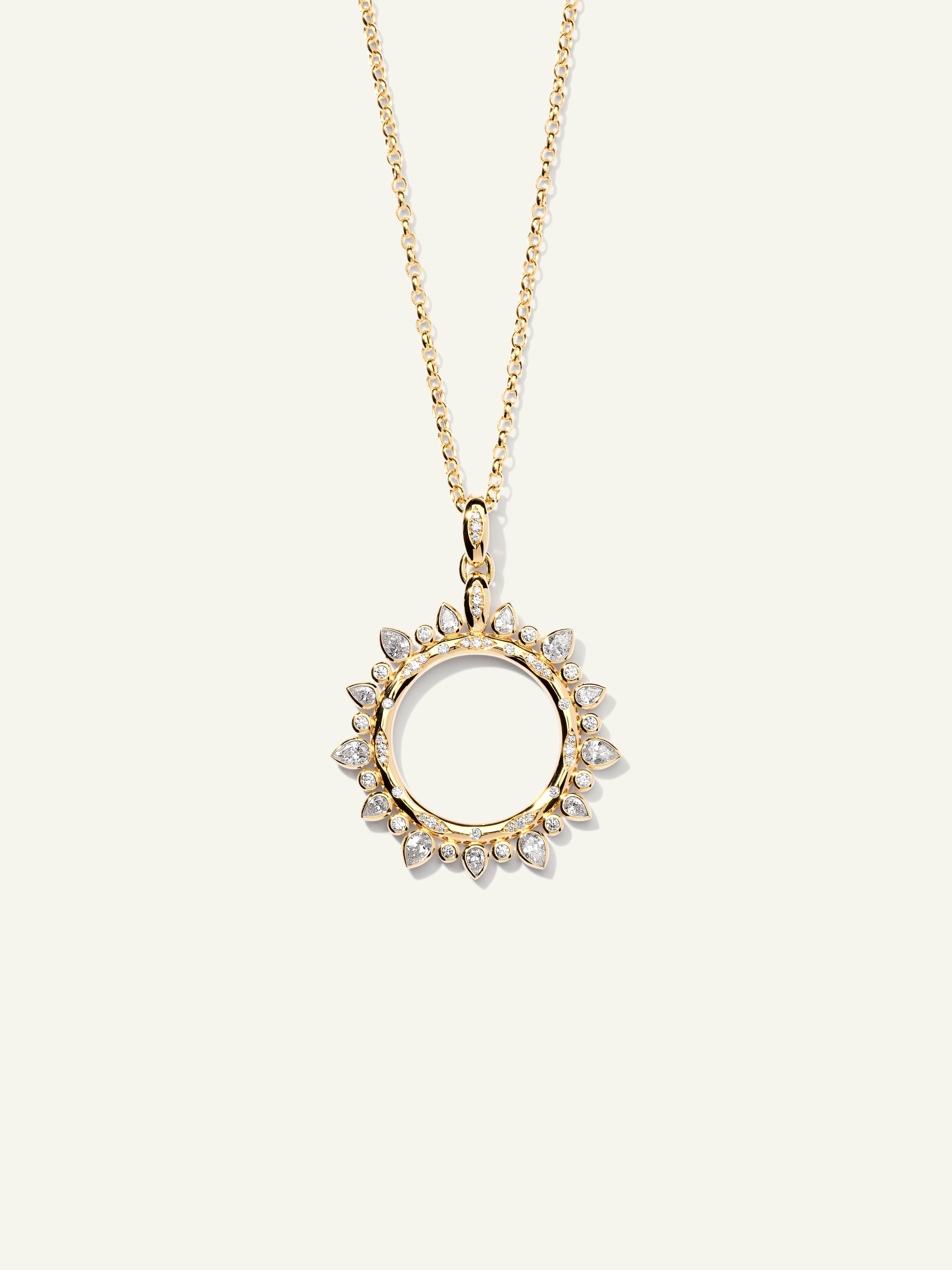 Pendant GYPSY 'Classic' Sun large mit Diamanten