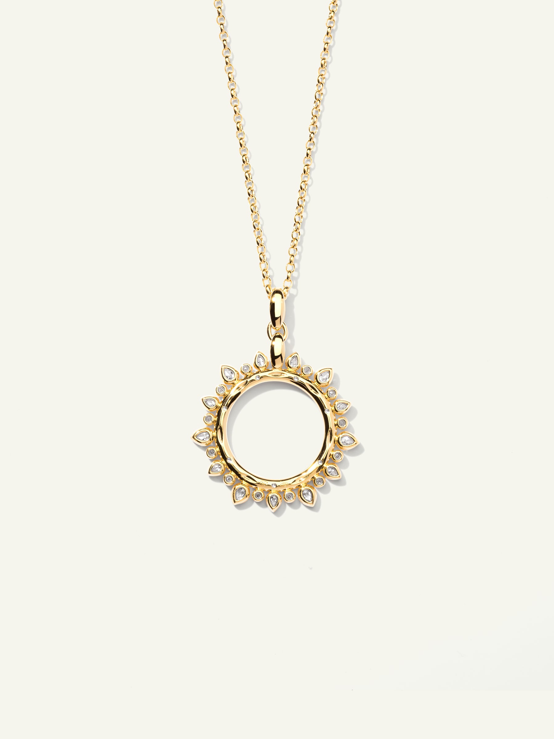 Pendant GYPSY 'Classic' Sun large mit Diamanten