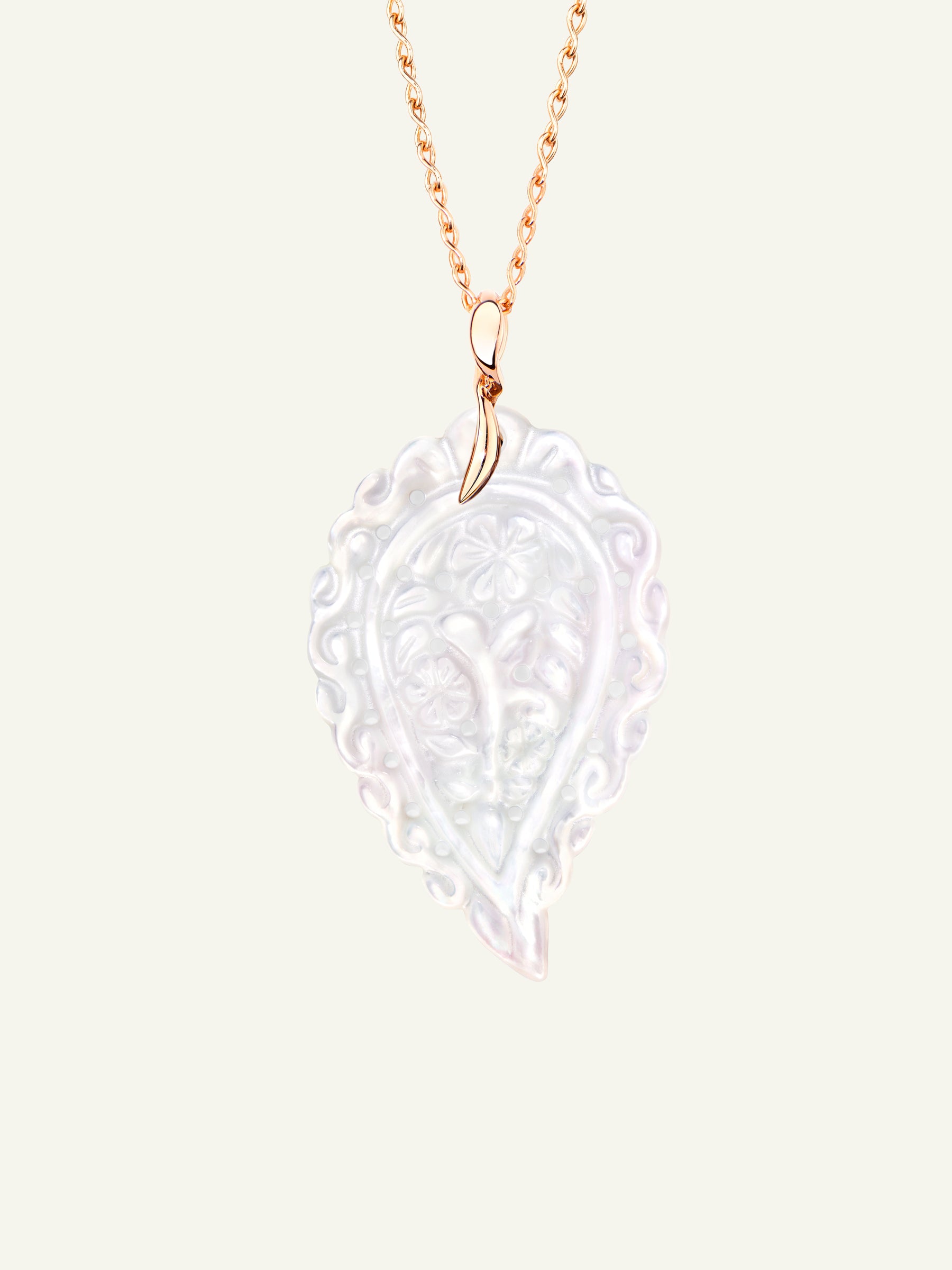 INDIA Large Pendant with Mother of Pearl