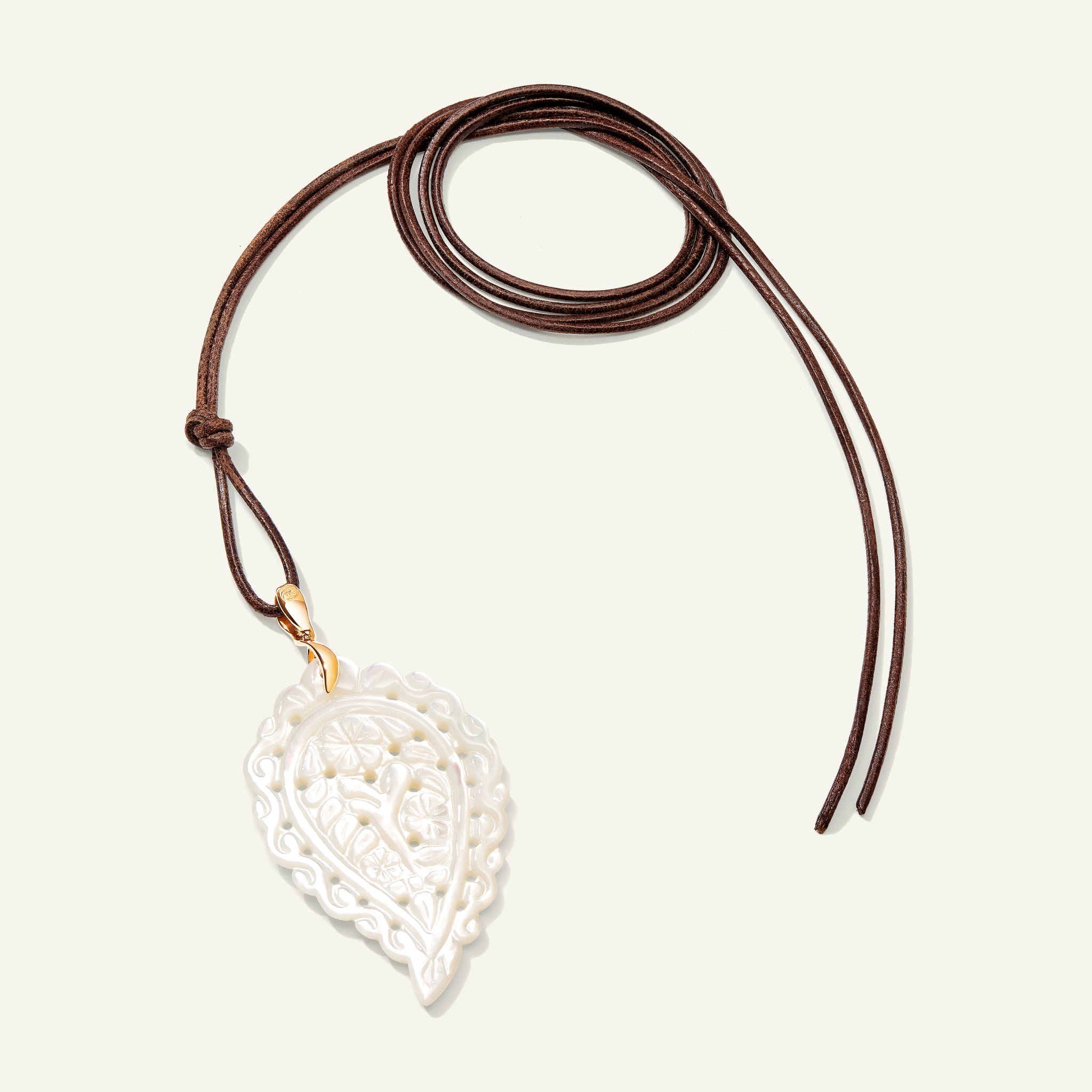 INDIA Large Pendant with Mother of Pearl