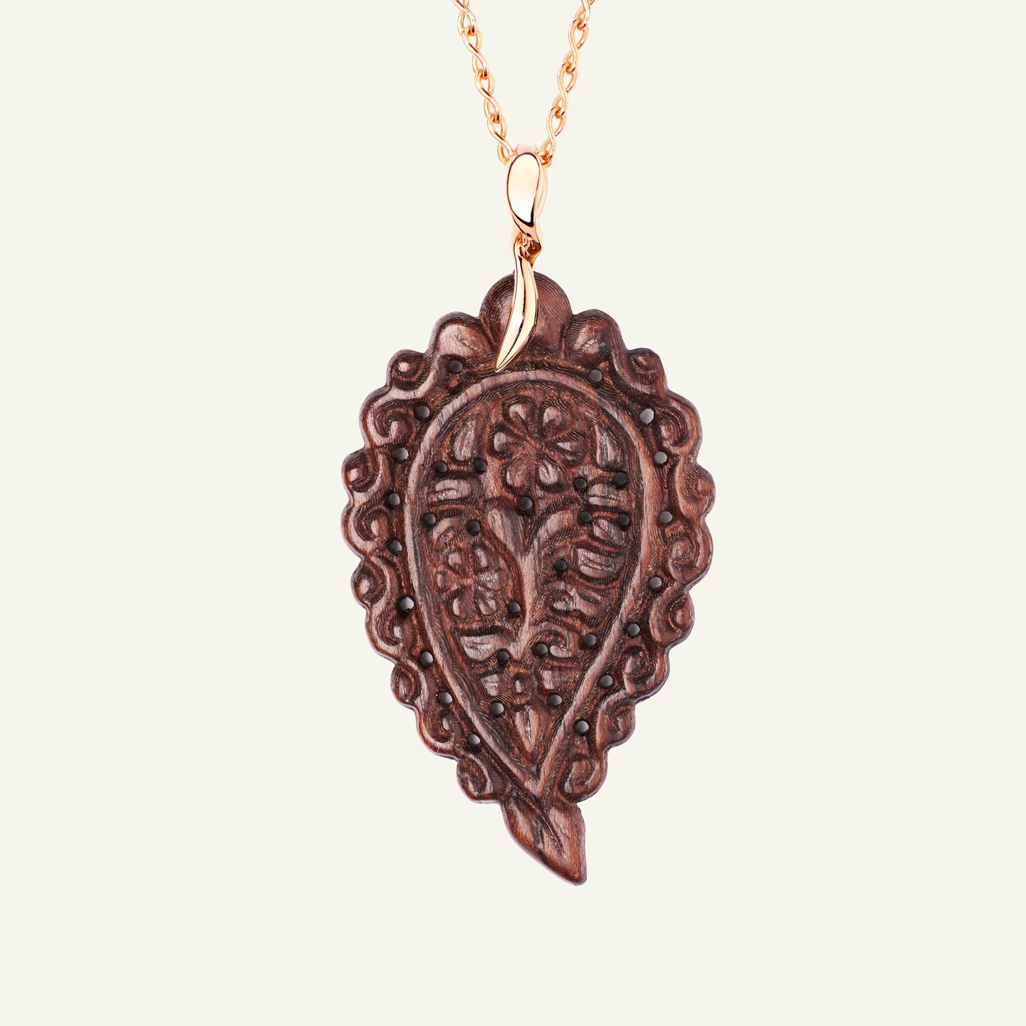 INDIA Large Pendant with Snakewood