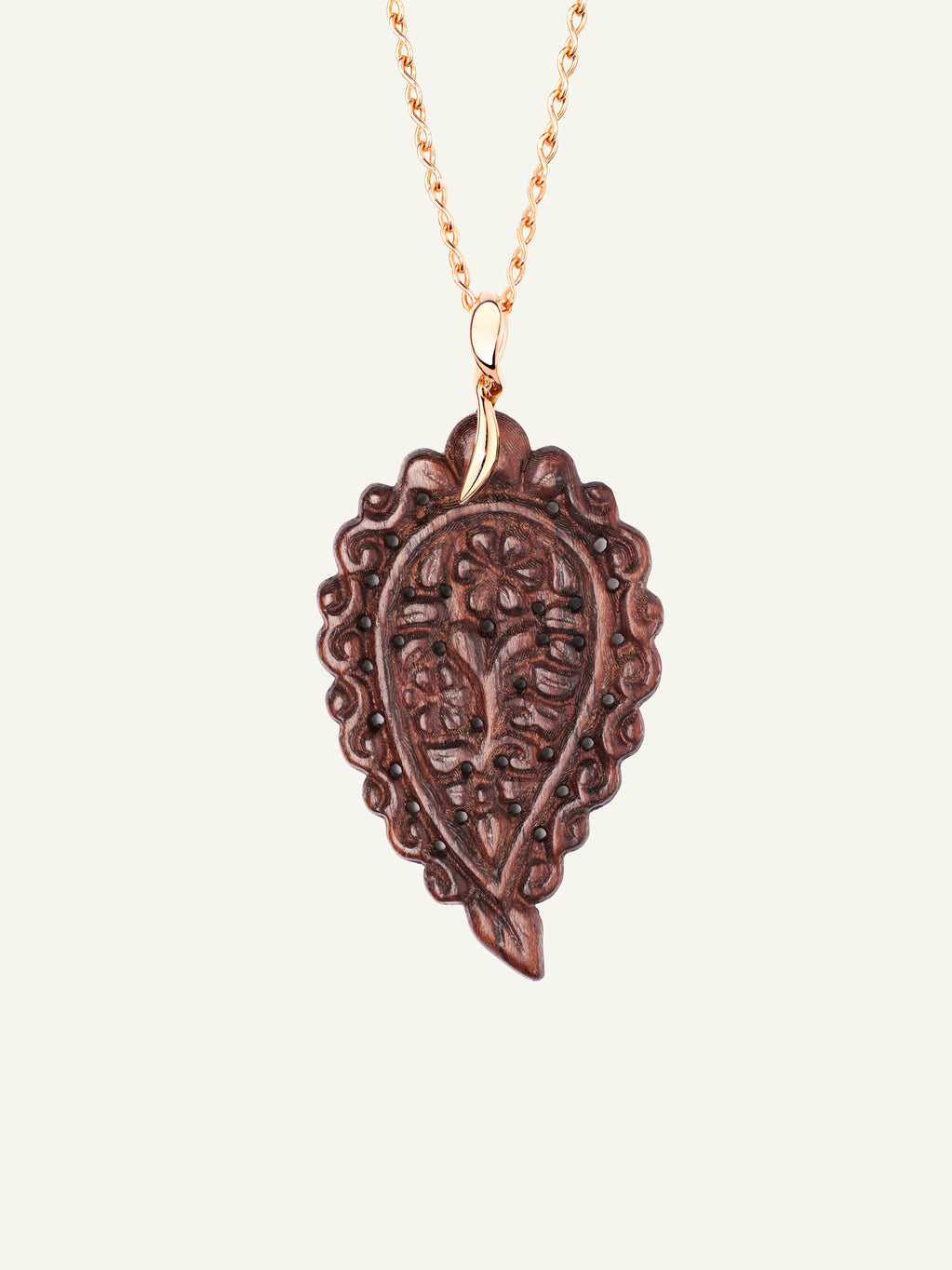 INDIA Large Pendant with Snakewood