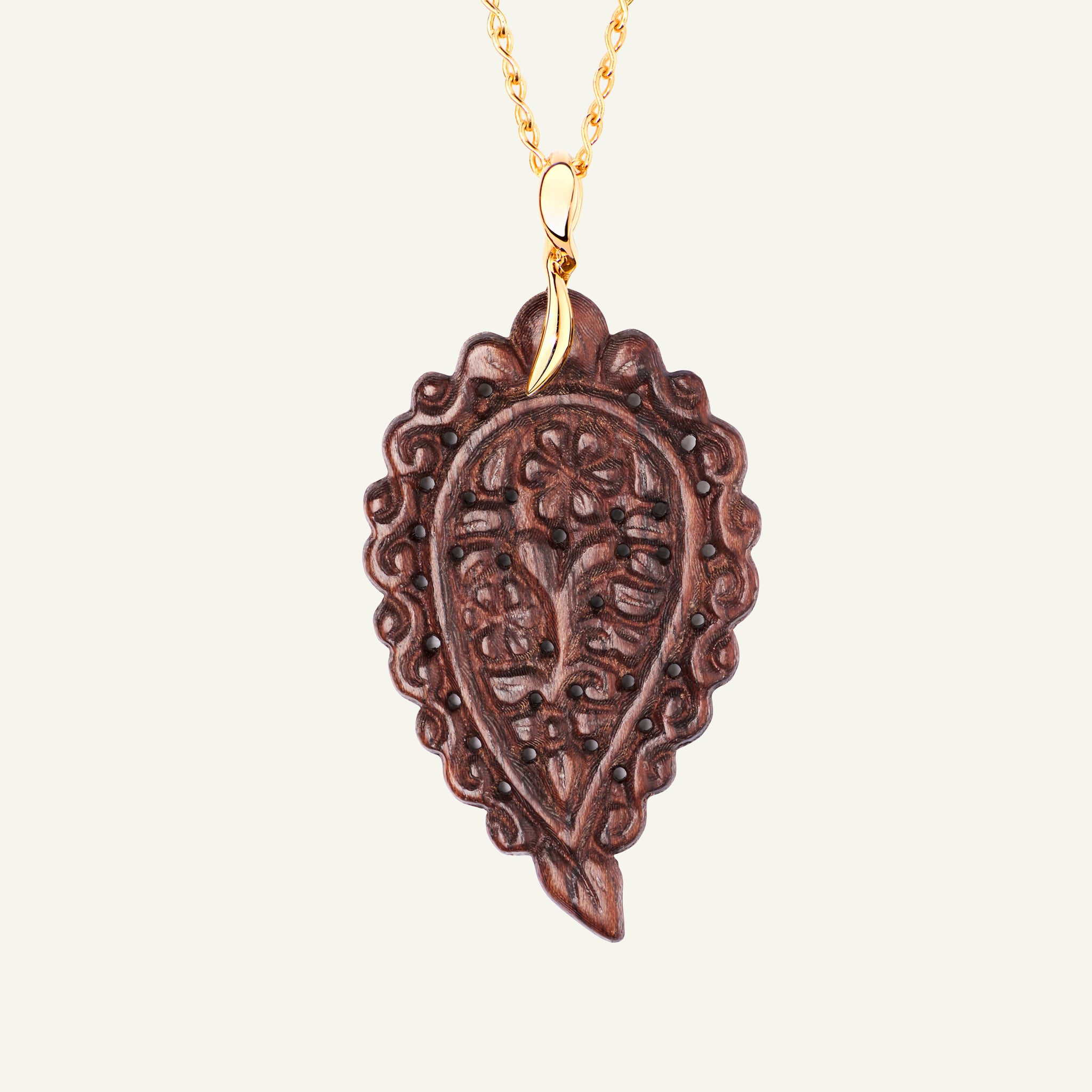 INDIA Large Pendant with Snakewood