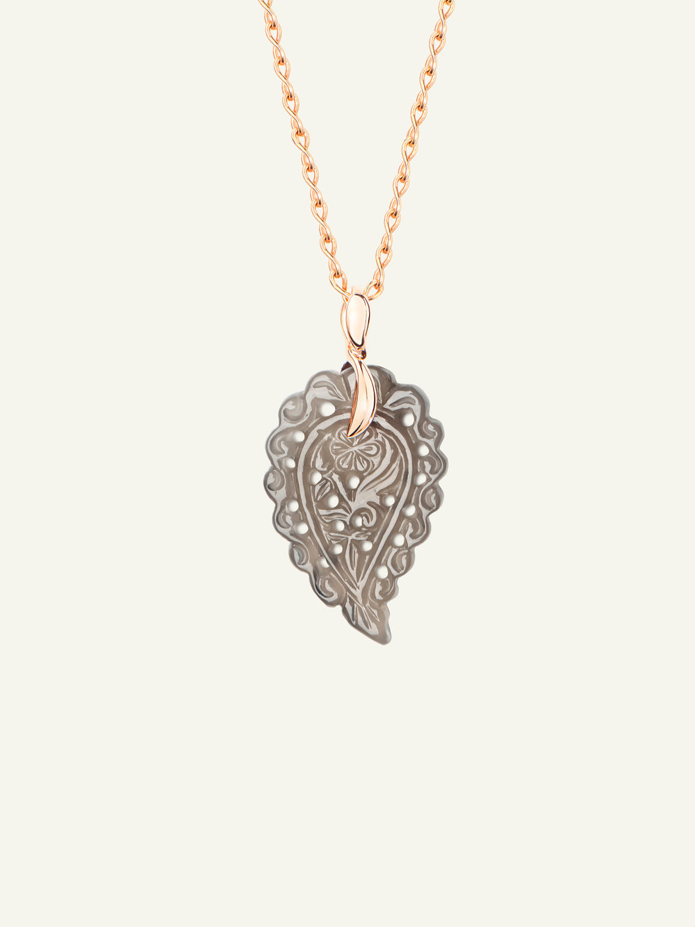 P-IND-s-Gre-rg | INDIA Small Pendant with Grey Chalcedony