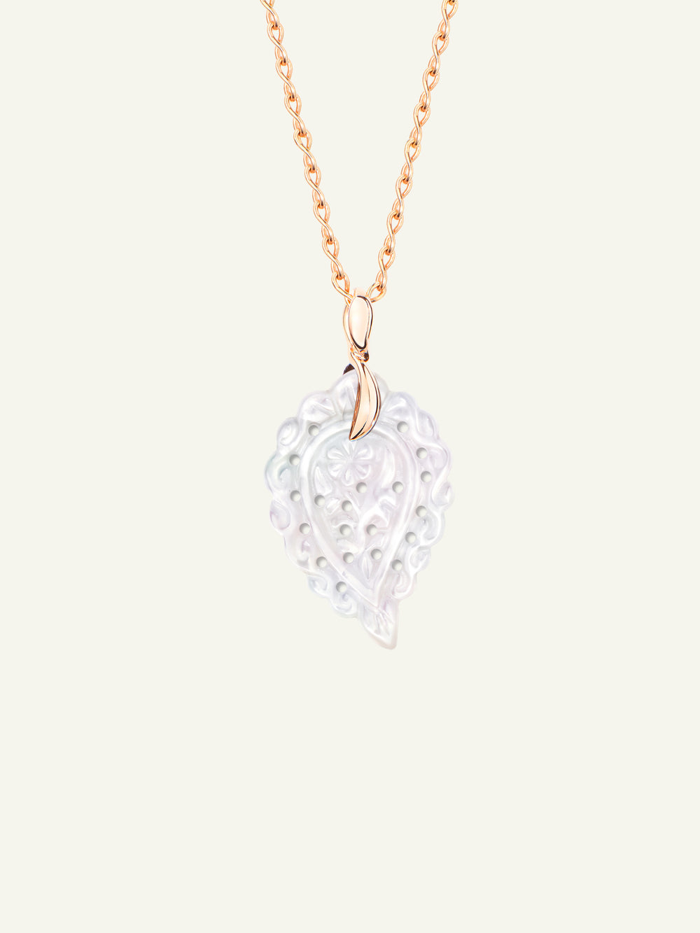 P-IND-s-MPw-rg | INDIA Small Pendant with Mother of Pearl