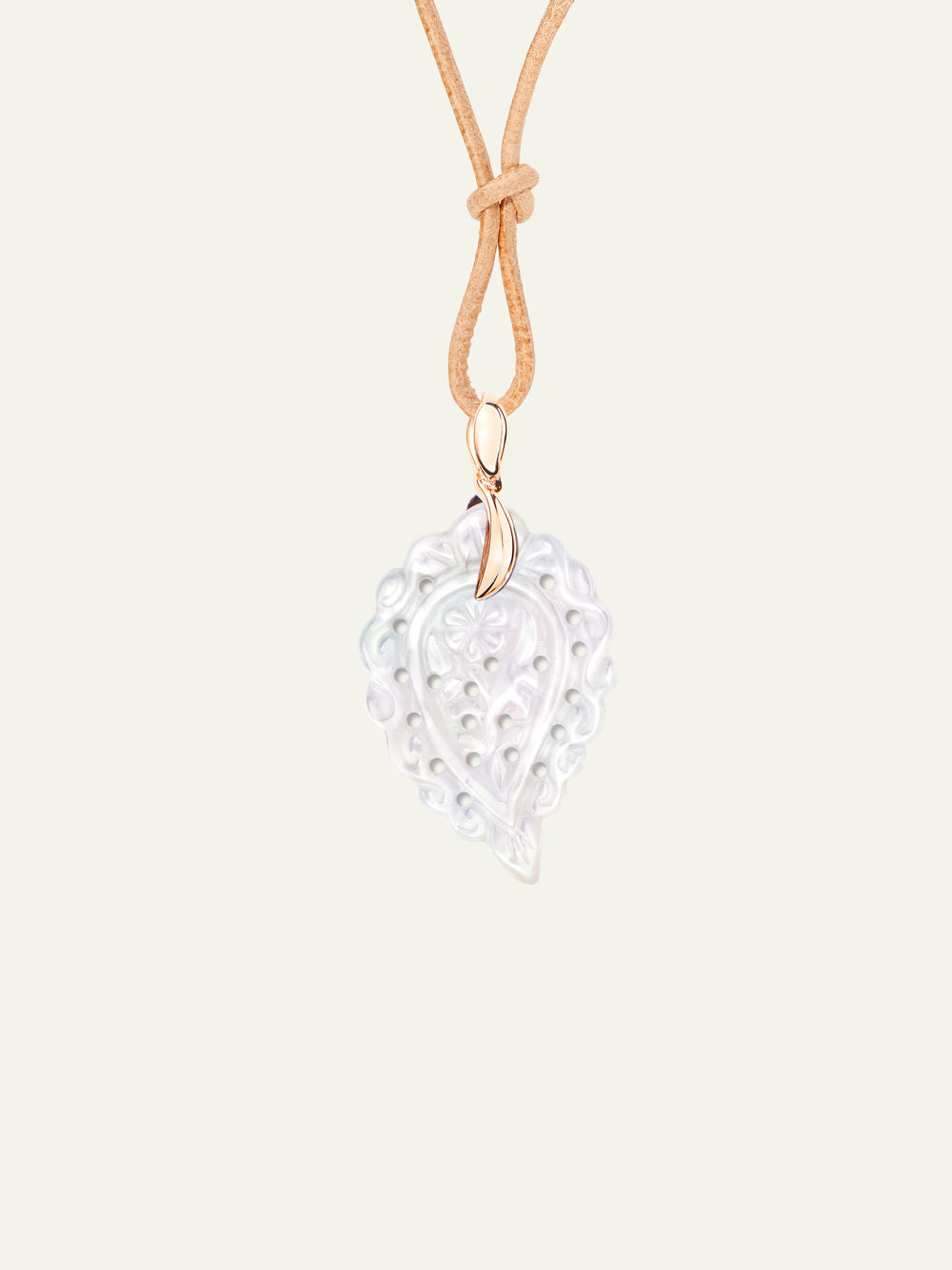 P-IND-s-MPw-rg | INDIA Small Pendant with Mother of Pearl