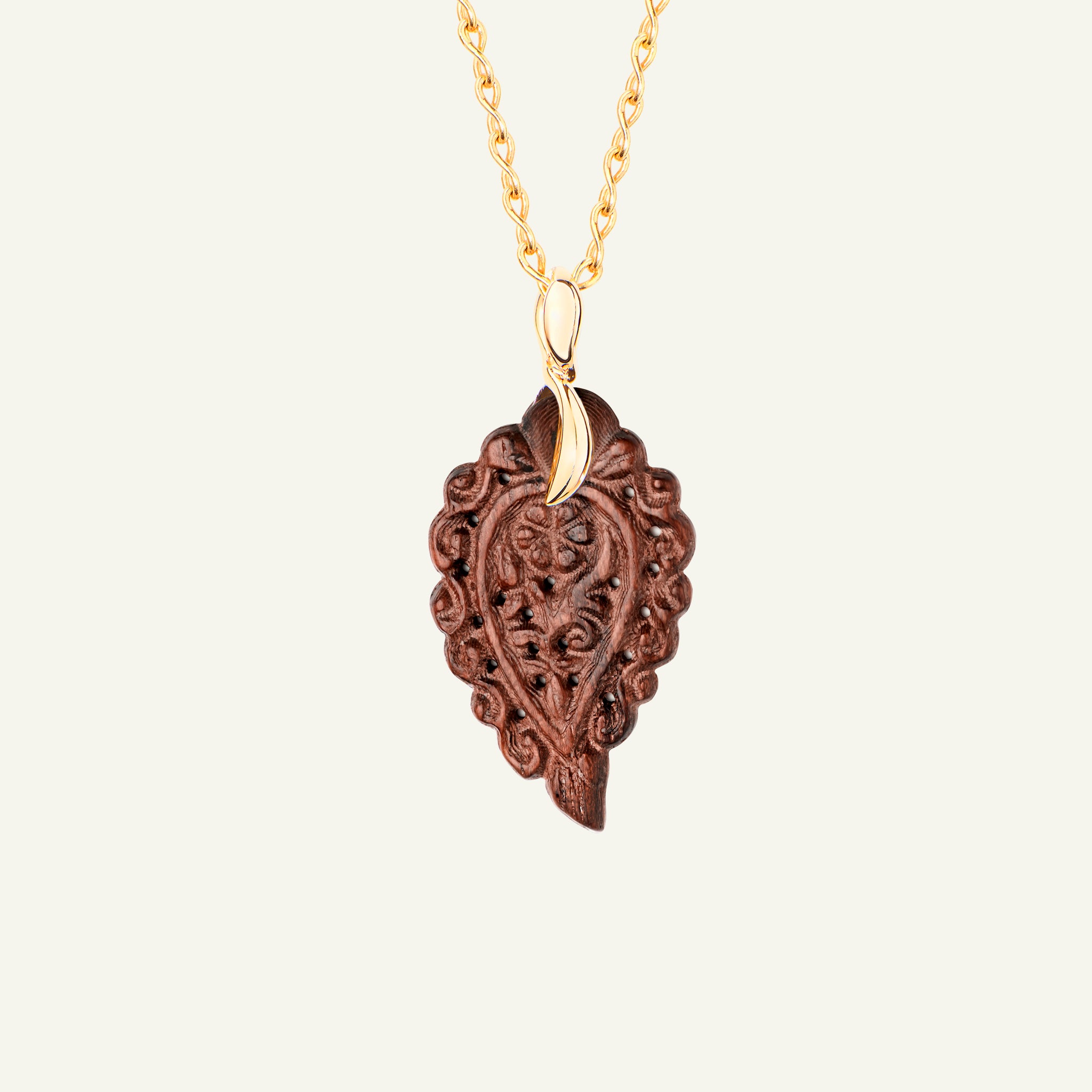 INDIA Small Pendant with Snakewood