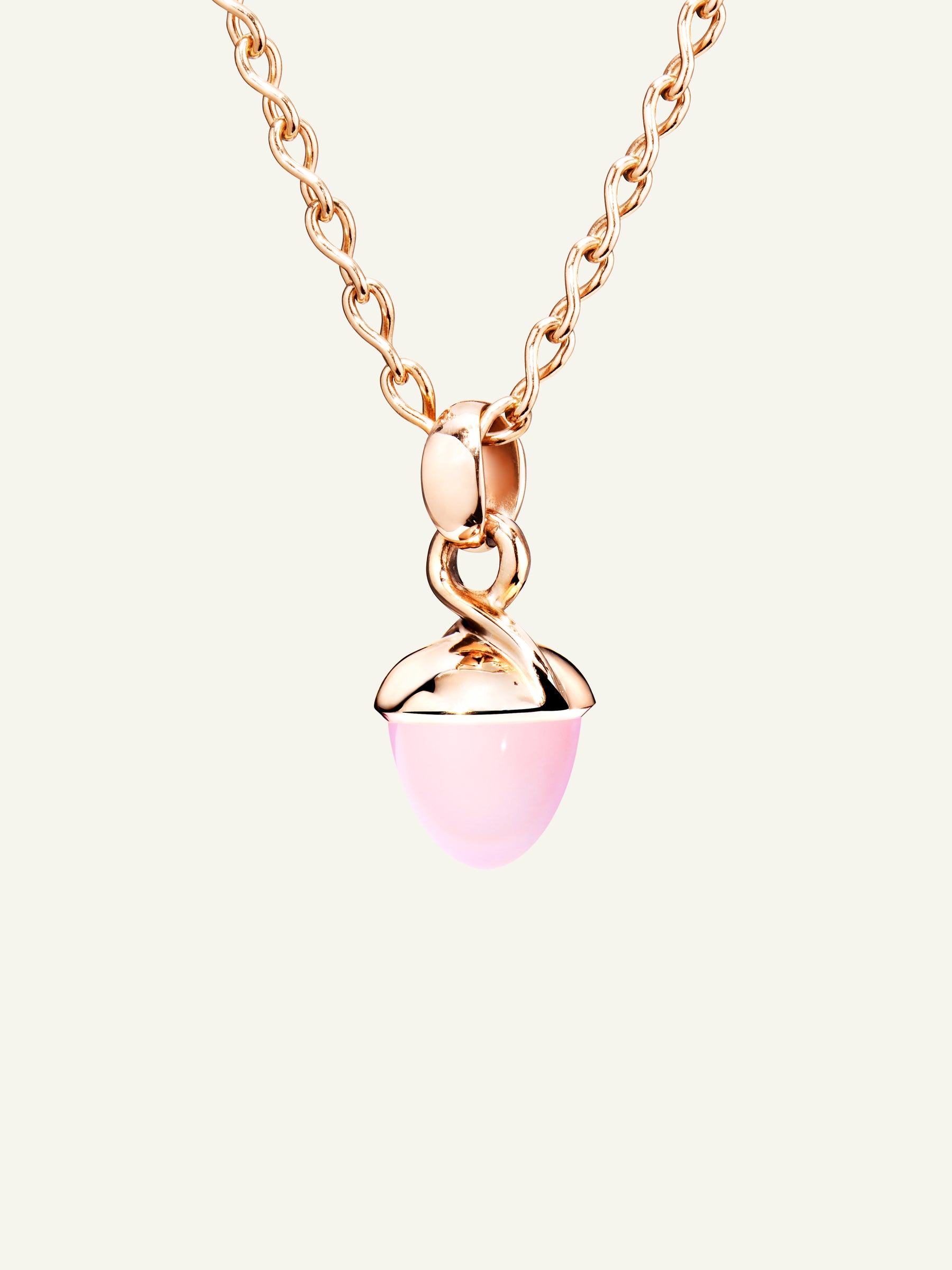 P-MB-ChPi-rg | MIKADO Bouquet Pendant with Pink Chalcedony