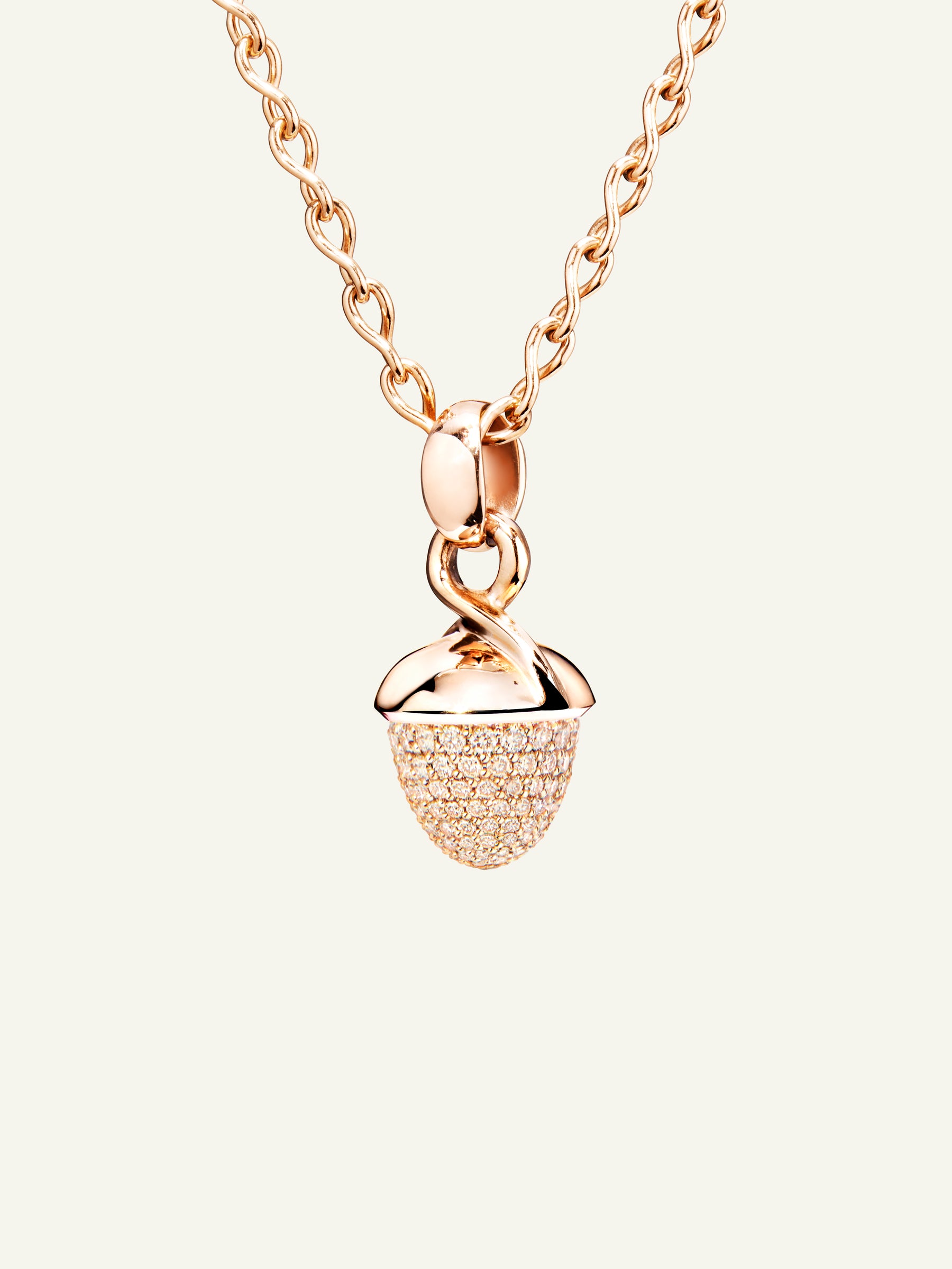 P-MB-pD-rg | MIKADO Bouquet Pendant with Champagne Diamond Pavé