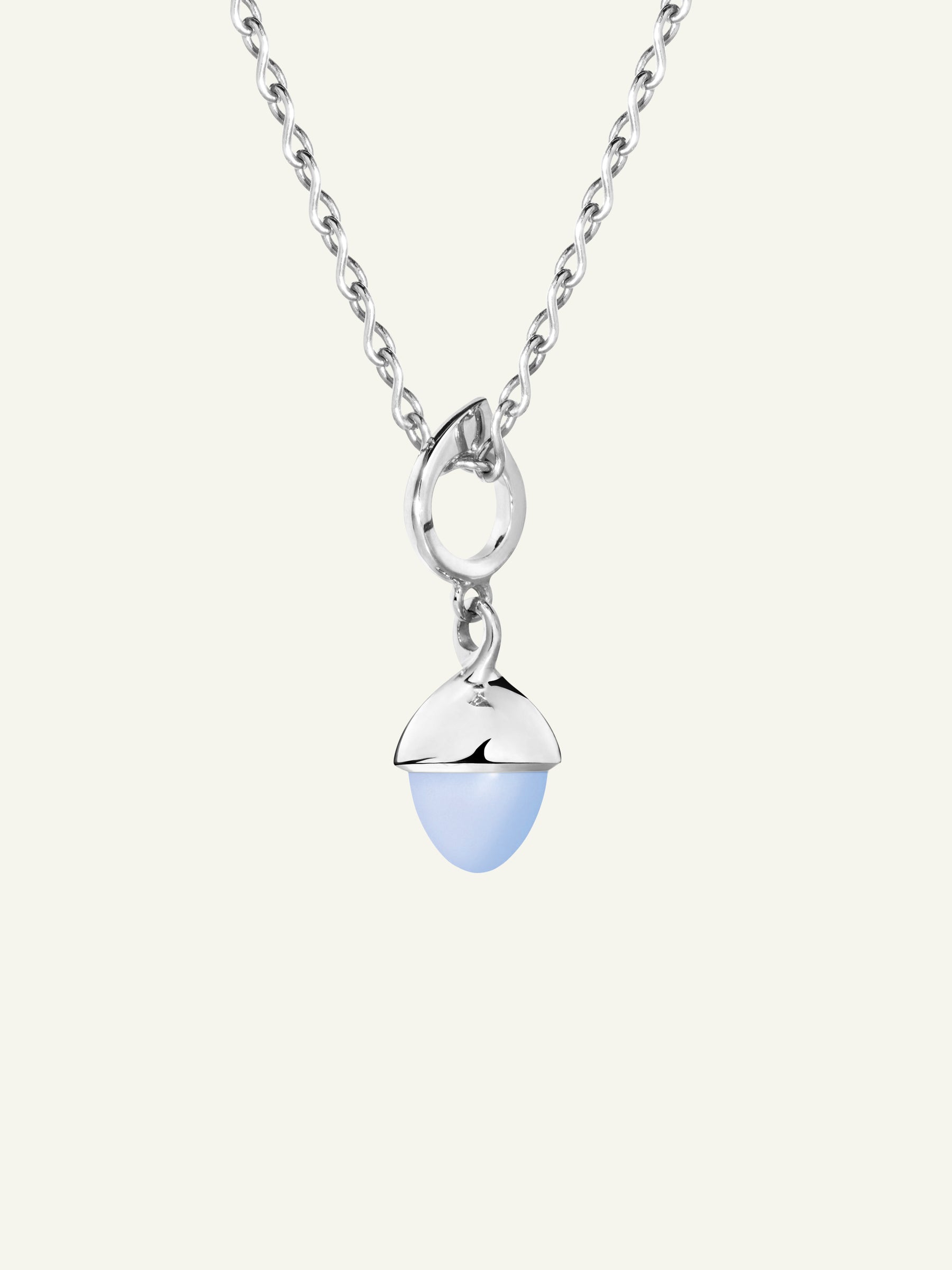 MIKADO Flamenco Pendant with Blue Chalcedony