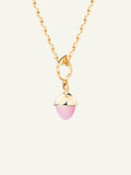 MIKADO Flamenco Pendant with Pink Chalcedony
