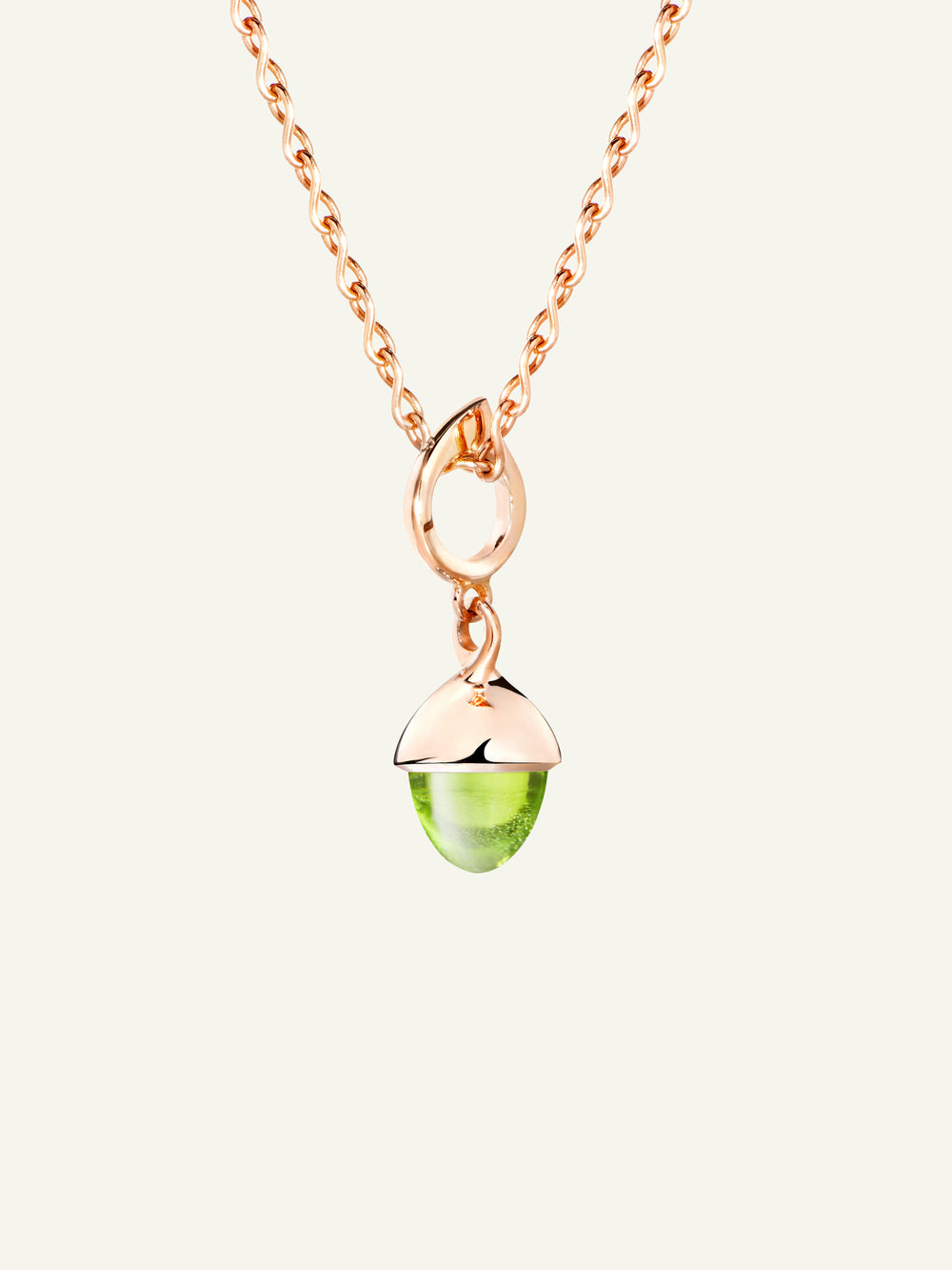 P-MFL-Per-rg | MIKADO Flamenco Pendant with Peridot