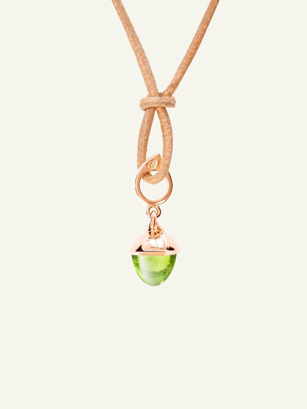 P-MFL-Per-rg | MIKADO Flamenco Pendant with Peridot