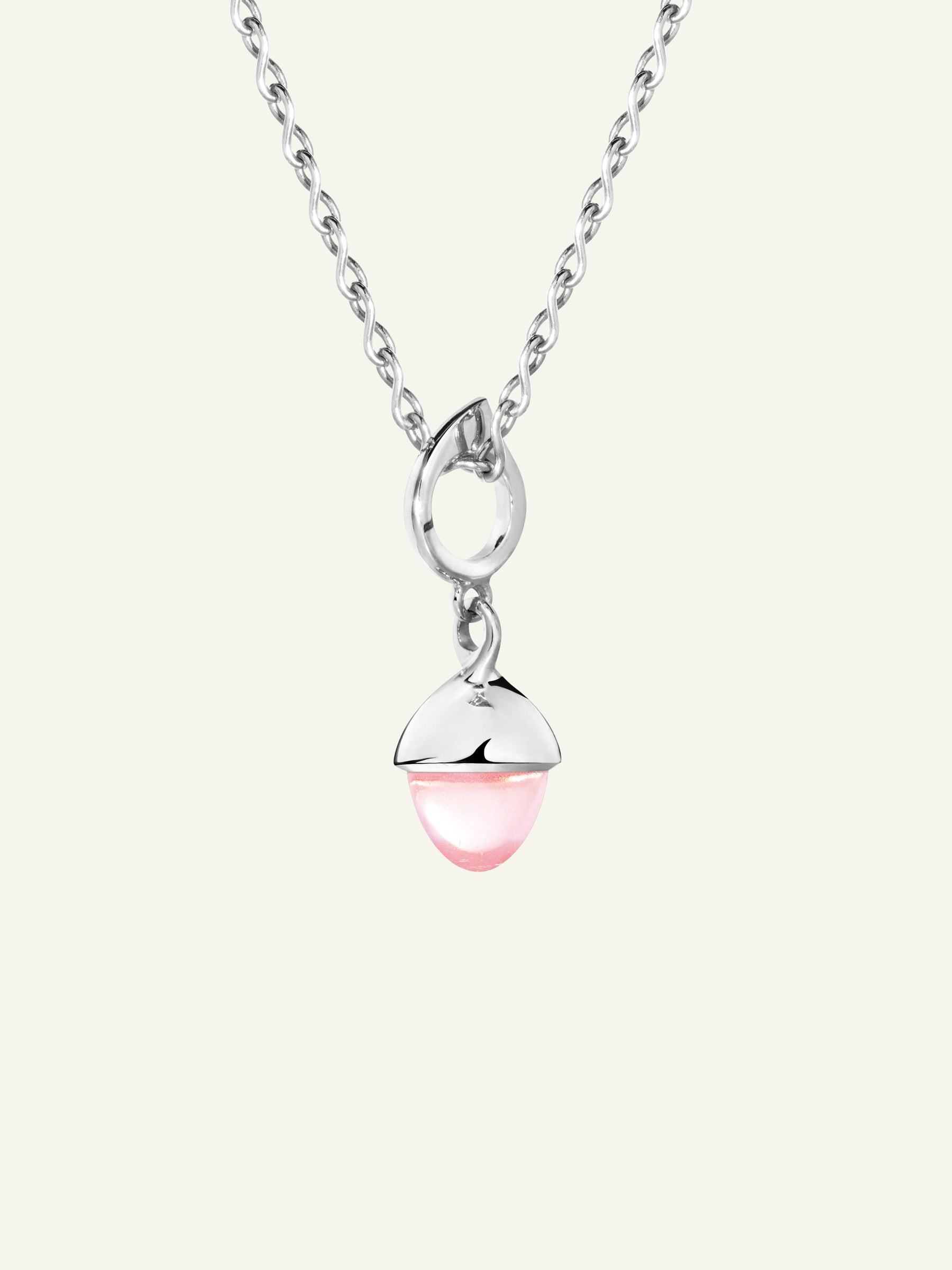 MIKADO Flamenco Pendant with Rose Quartz