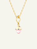 MIKADO Flamenco Pendant with Rose Quartz