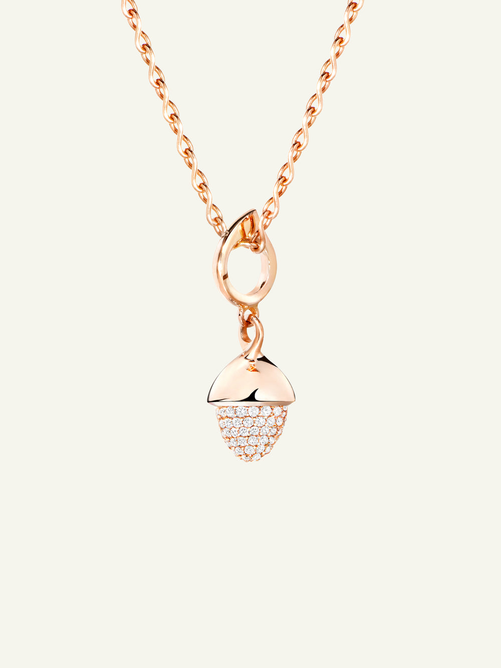 P-MFL-p-rg | MIKADO Flamenco Pendant with Diamond Pavé