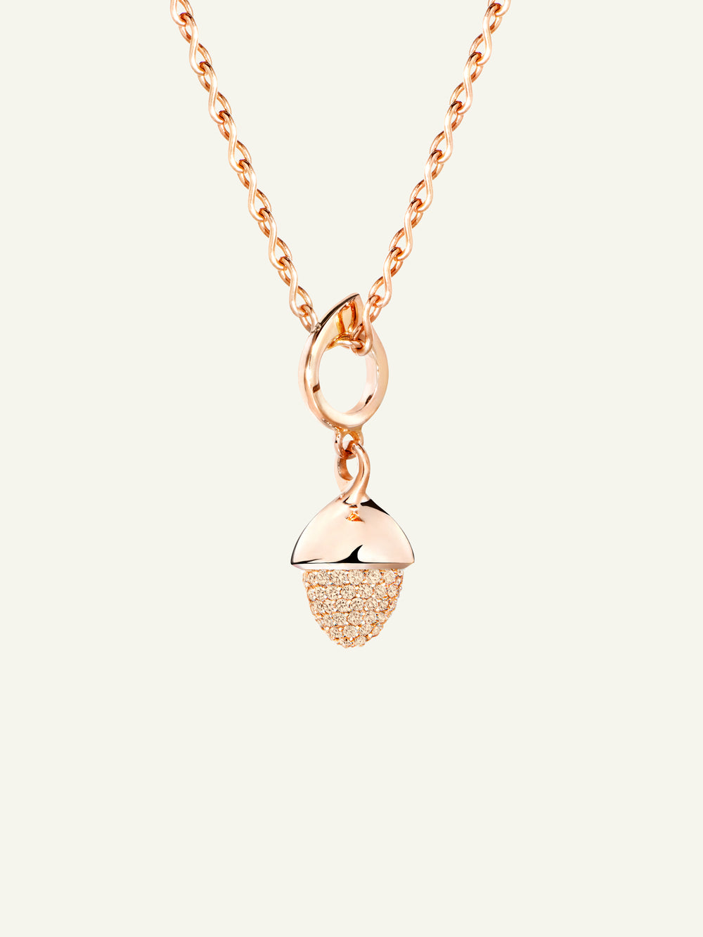 MIKADO Flamenco Anhänger mit Champagne Diamant Pavé