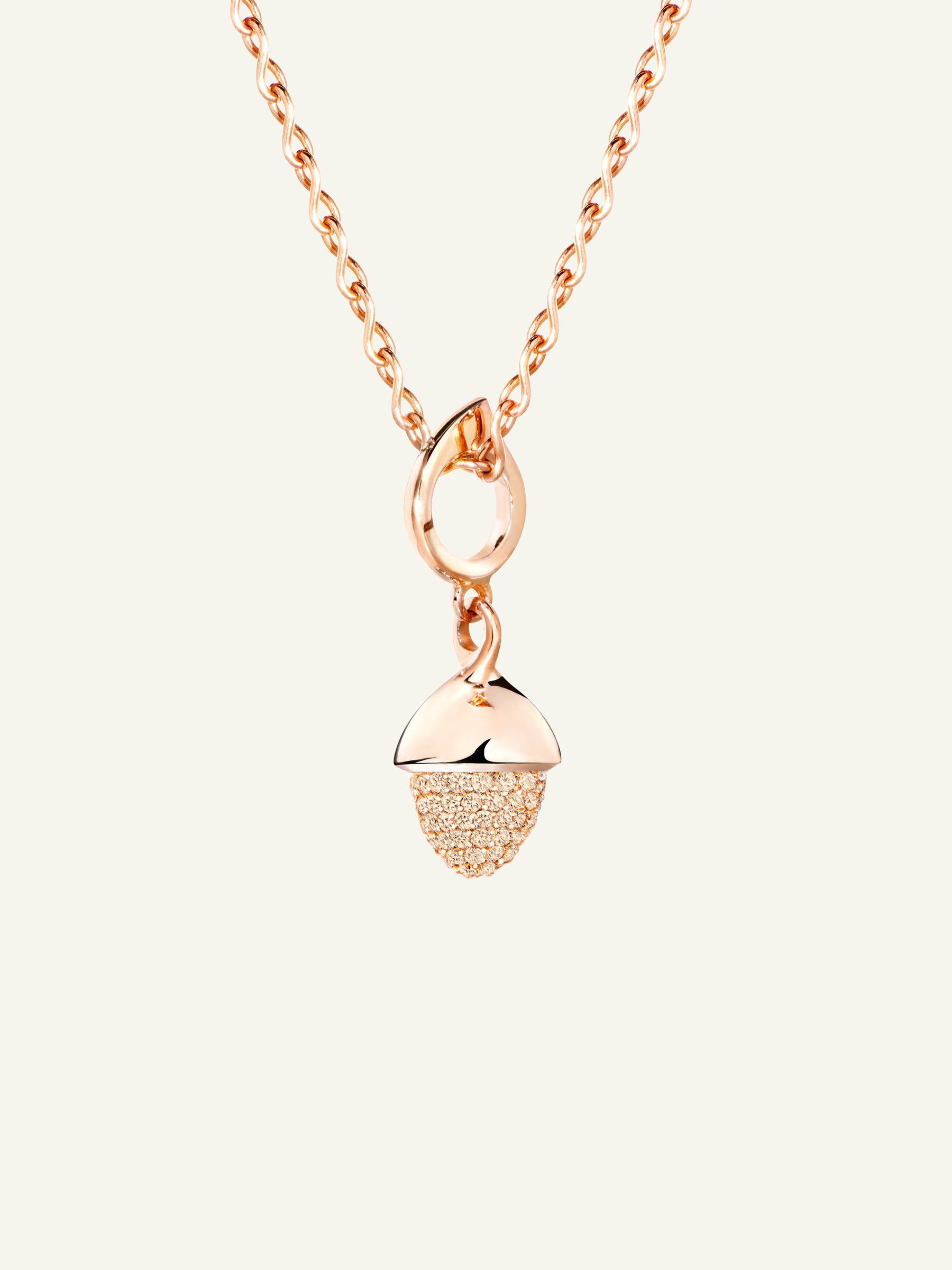 MIKADO Flamenco Pendant with Champagne Diamond Pavé