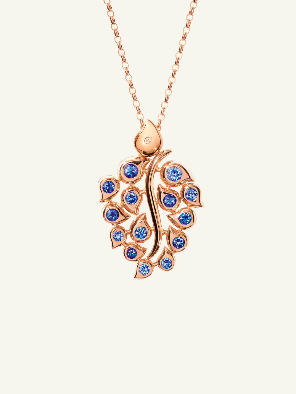 Pendant SNOWFLAKES Leaf Classic / 'Sky'