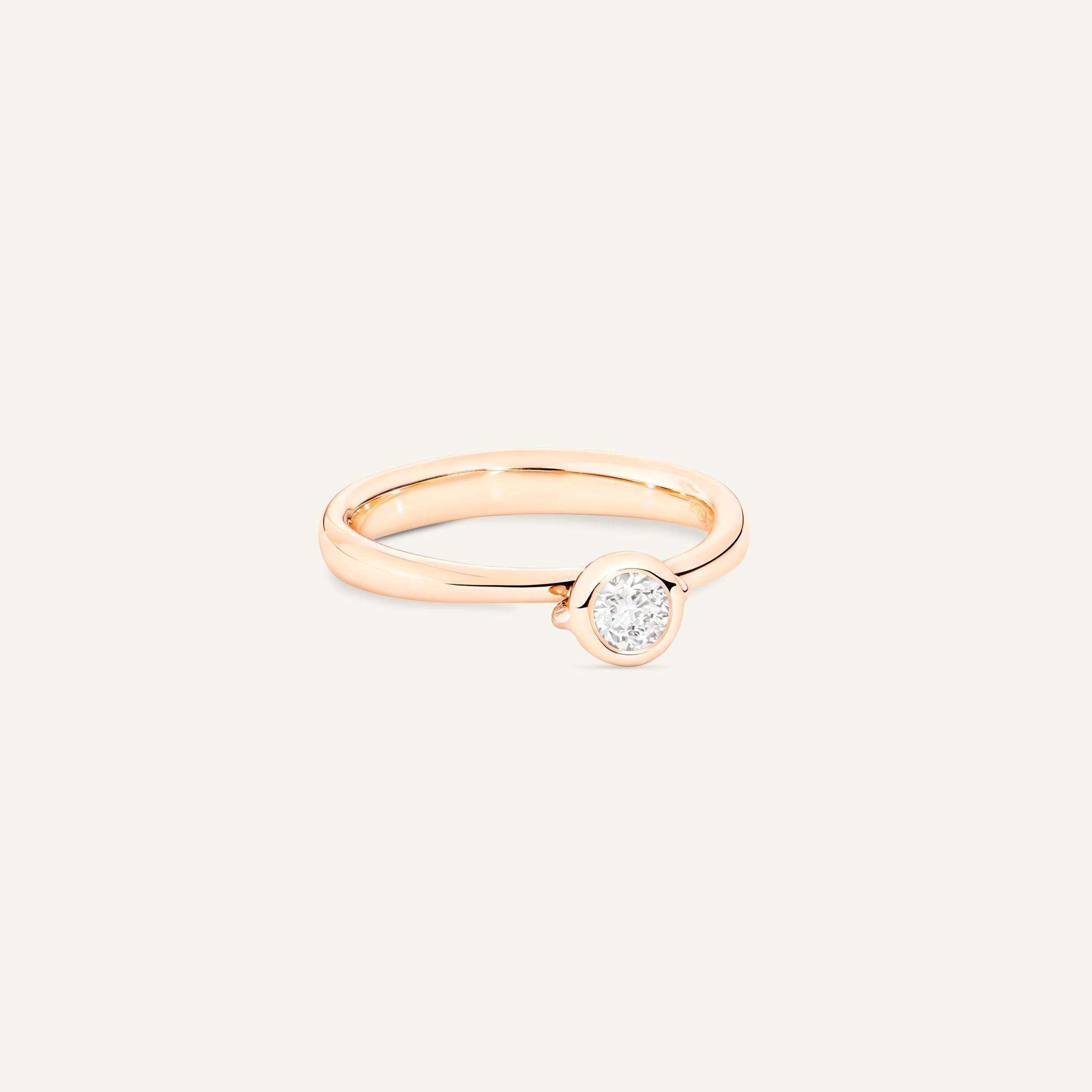 BOUTON Solitaire Ring mit Diamant