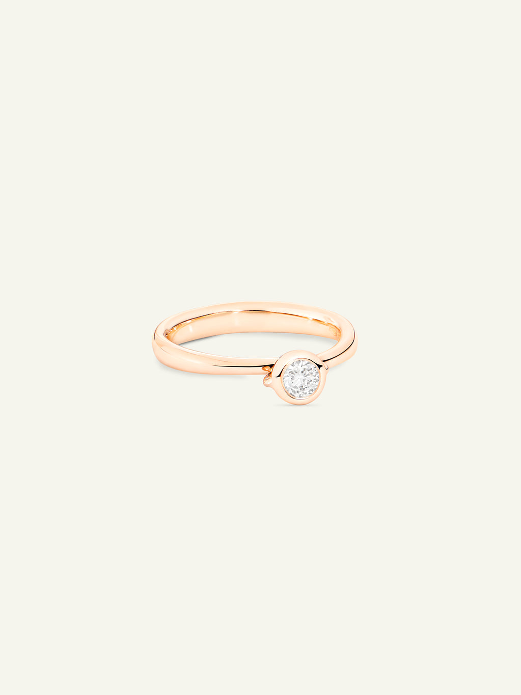 BOUTON Solitaire Ring mit Diamant