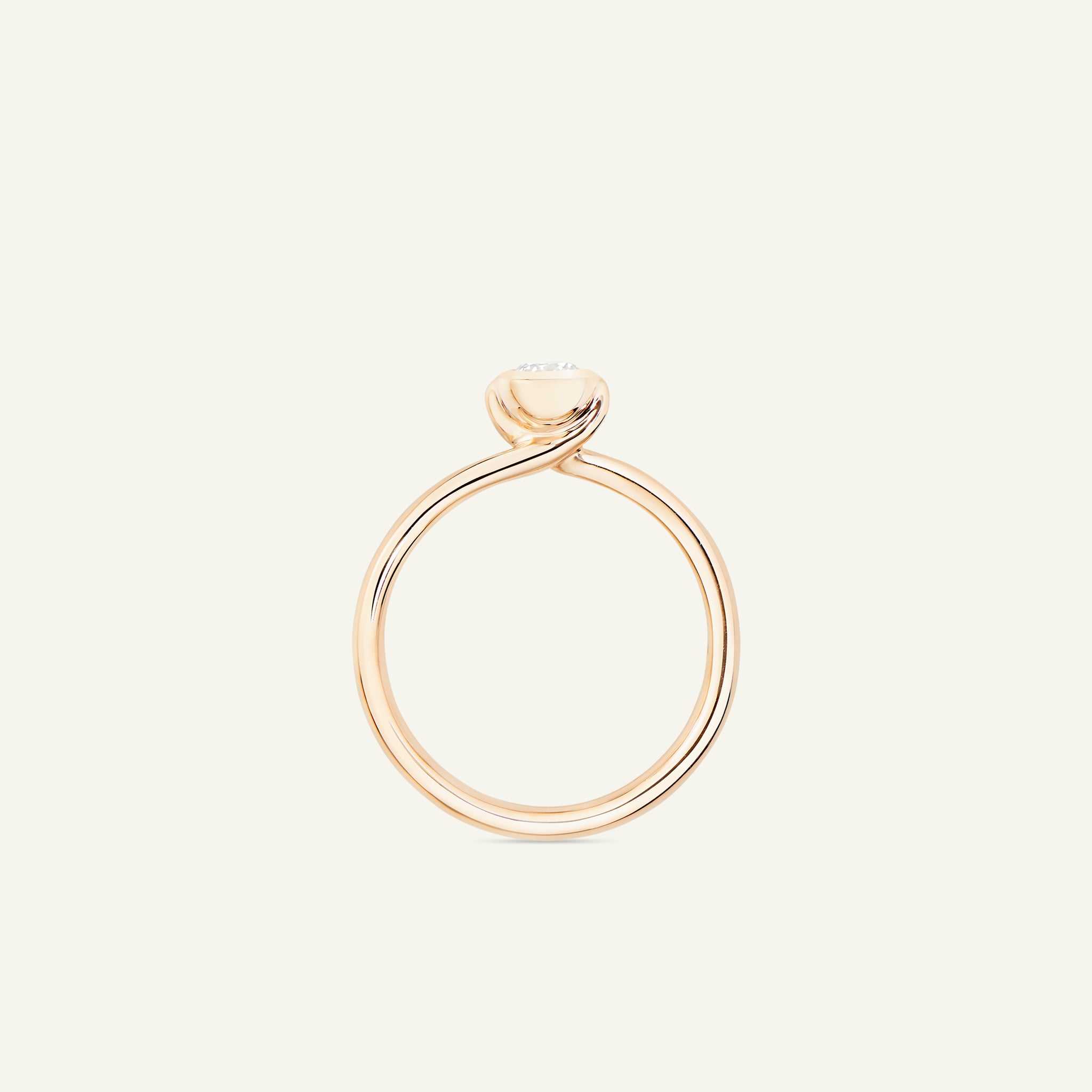 BOUTON Solitaire Ring mit Diamant