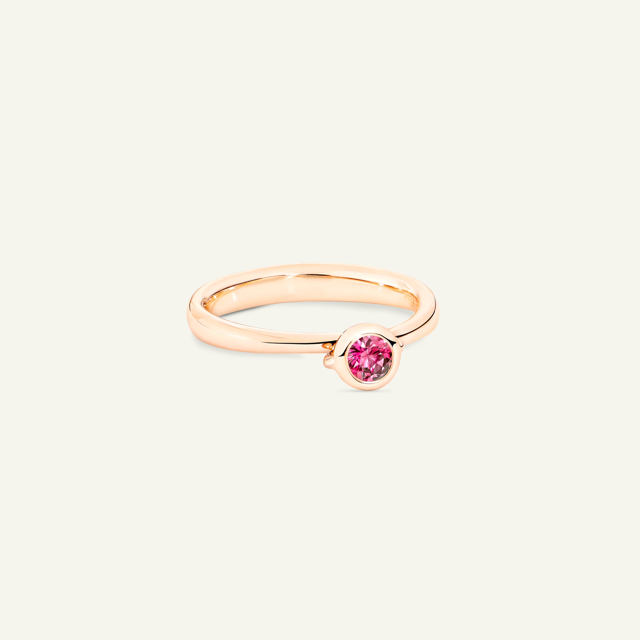 BOUTON Solitaire Ring mit Pink Spinell