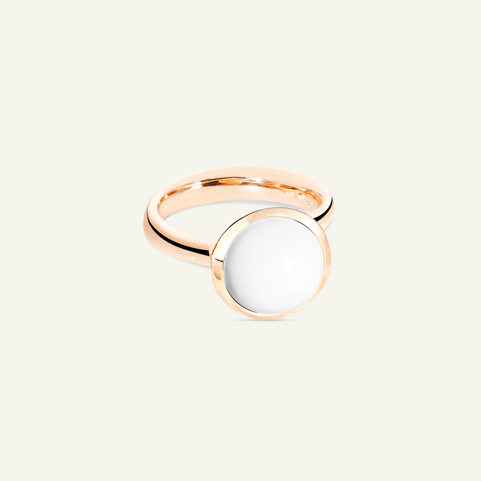 BOUTON Large Ring with Cacholong