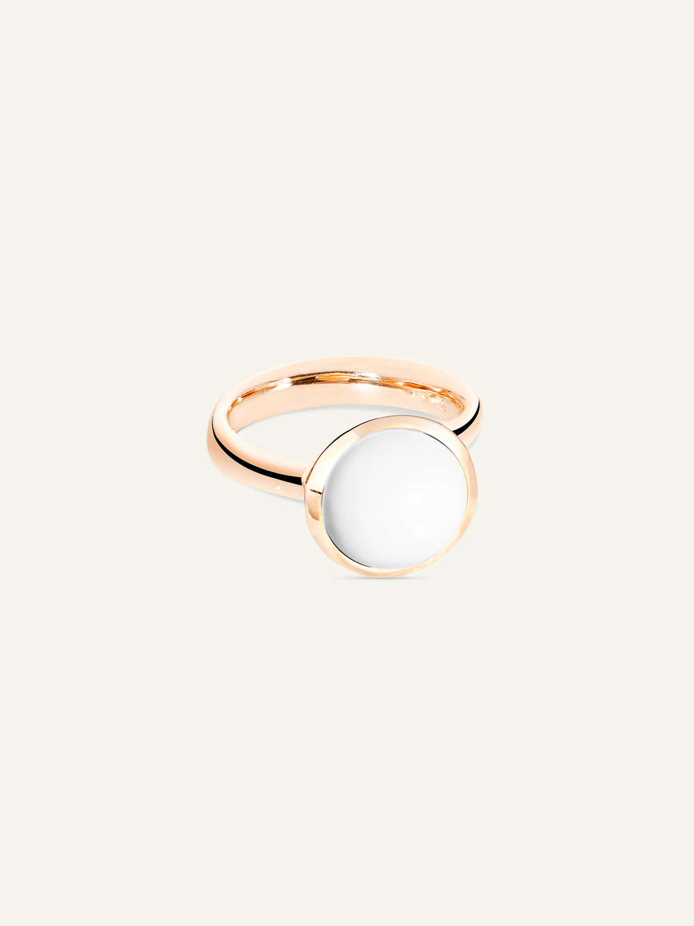BOUTON Large Ring with Cacholong