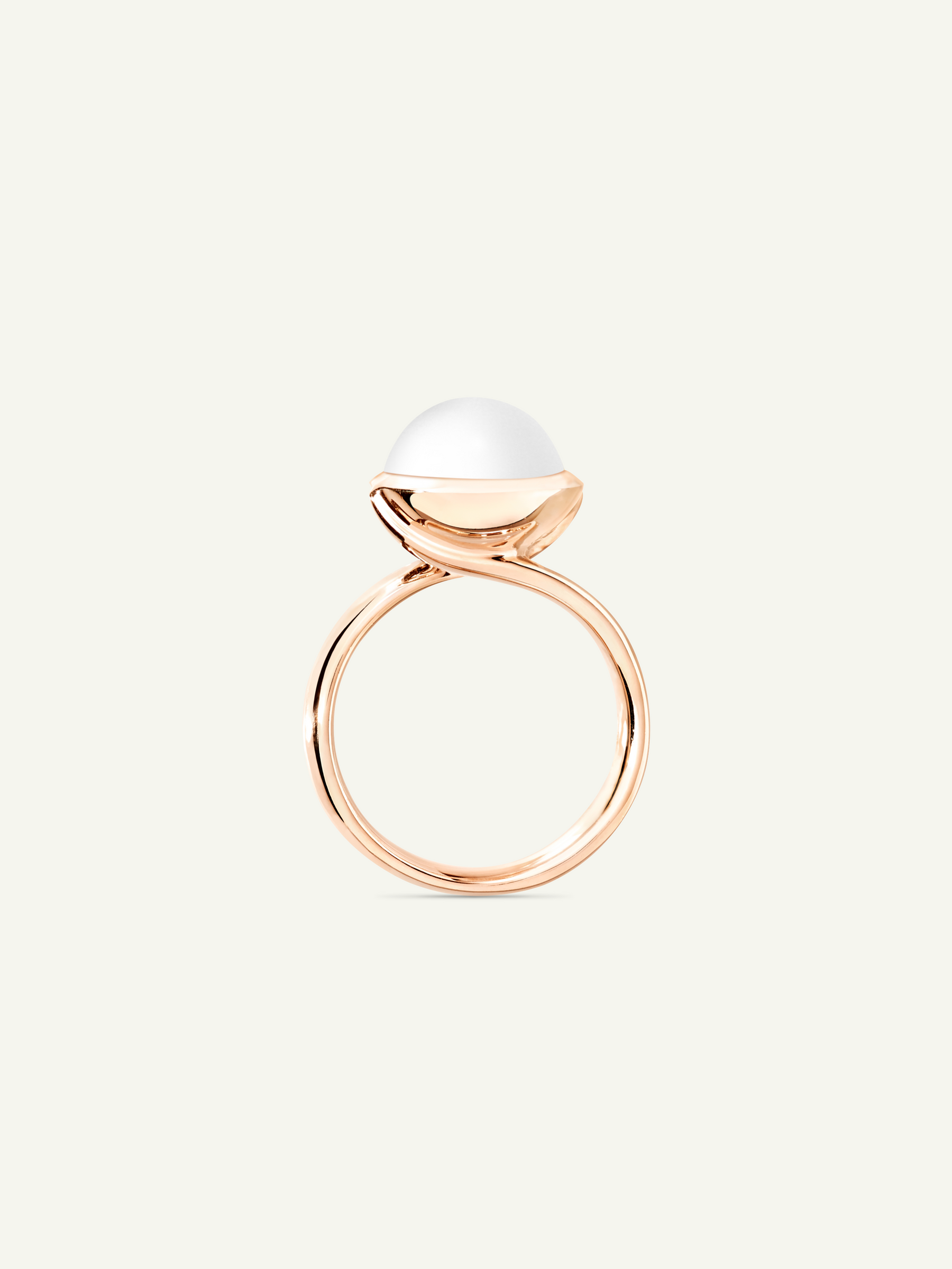 BOUTON Large Ring with Cacholong