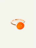 BOUTON Large Ring with Carnelian