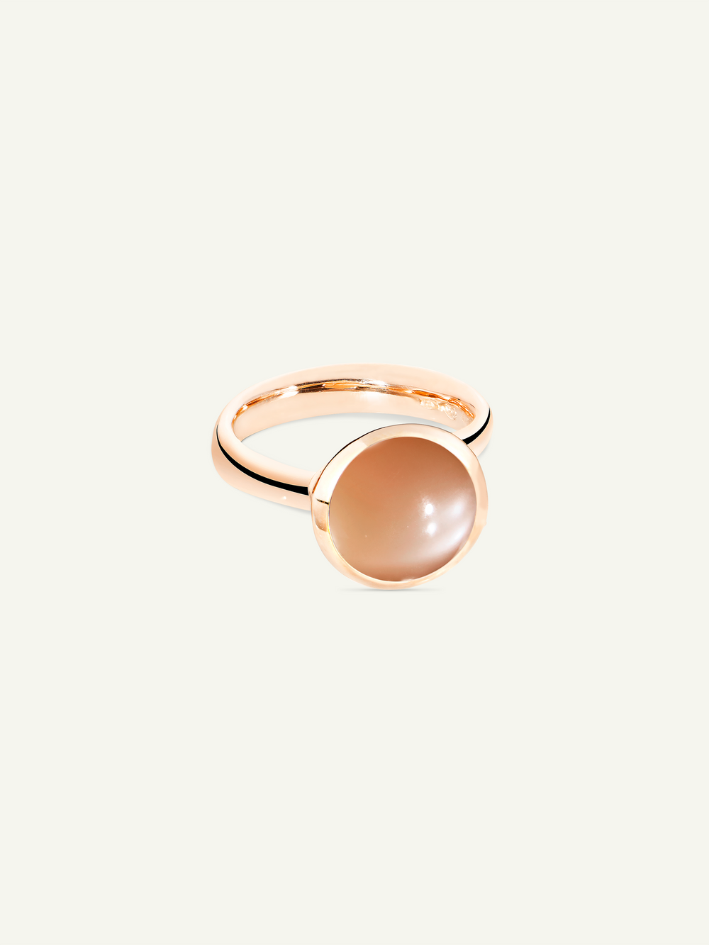 BOUTON Large Ring with Brown Moonstone