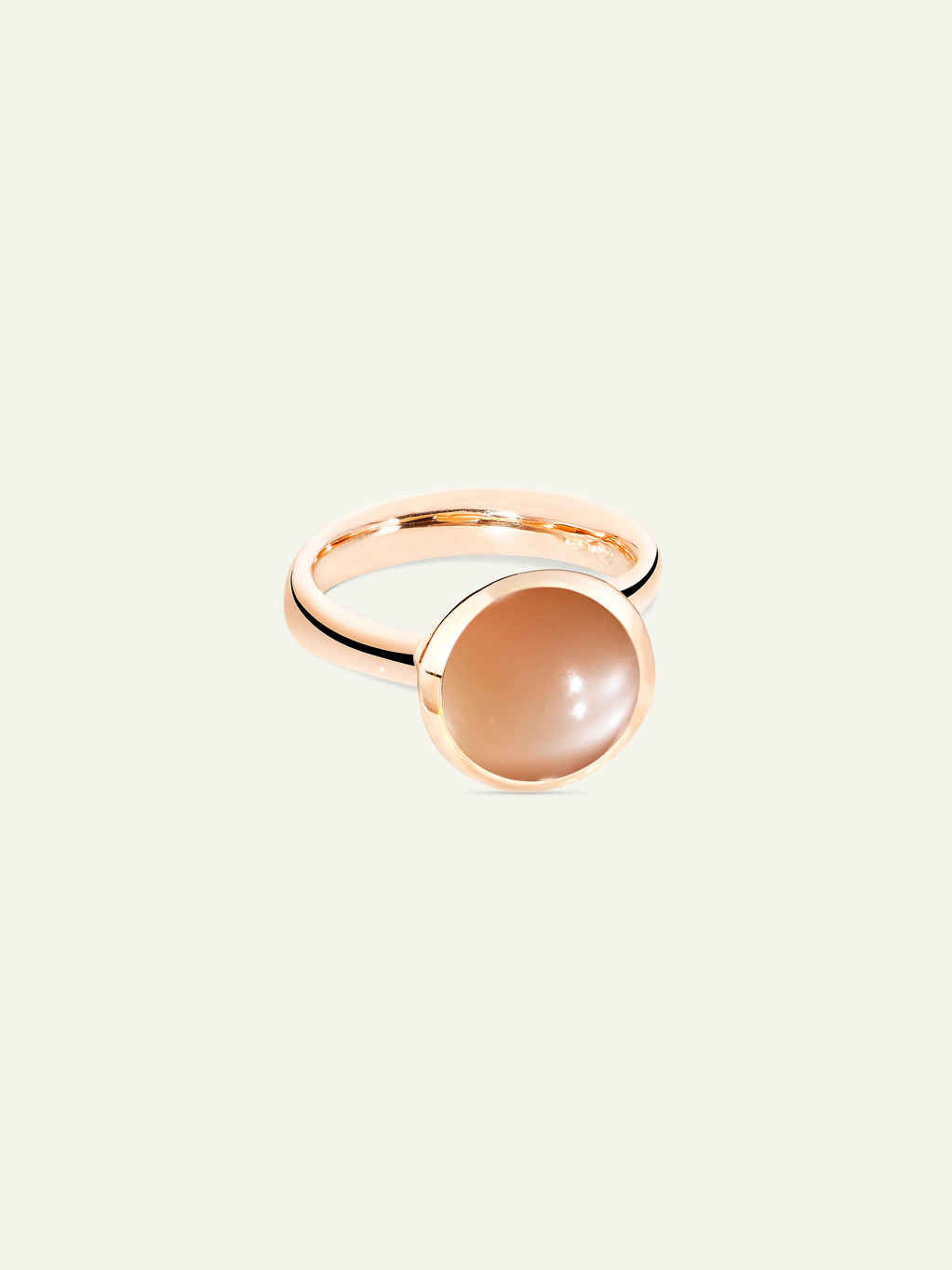 BOUTON Large Ring with Brown Moonstone