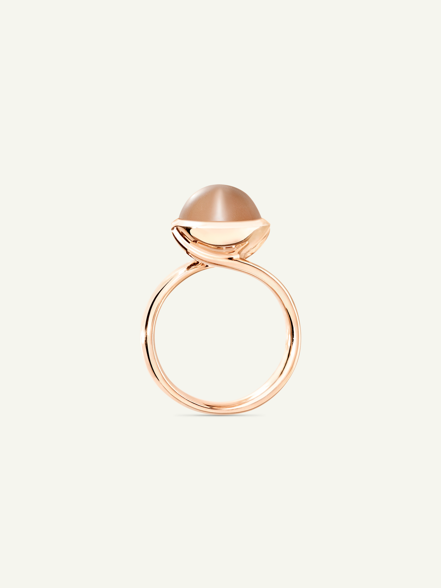 BOUTON Large Ring with Brown Moonstone