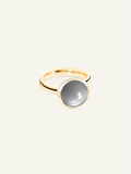 BOUTON Large Ring with Grey Moonstone