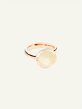 BOUTON Large Ring with Sand Moonstone