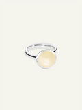 BOUTON Large Ring with Sand Moonstone