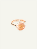 BOUTON Large Ring with Red Rutilated Quartz