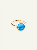 BOUTON Large Ring mit Swiss Topas