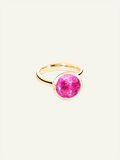 BOUTON Large Ring with Rose Tourmaline