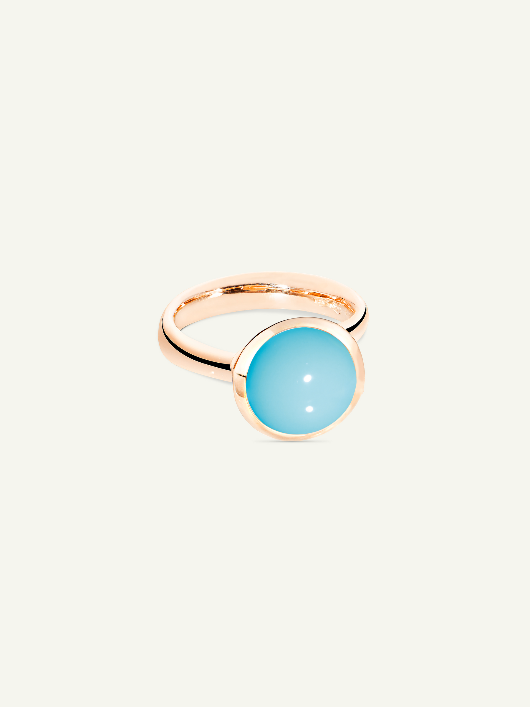 BOUTON Large Ring mit Türkis