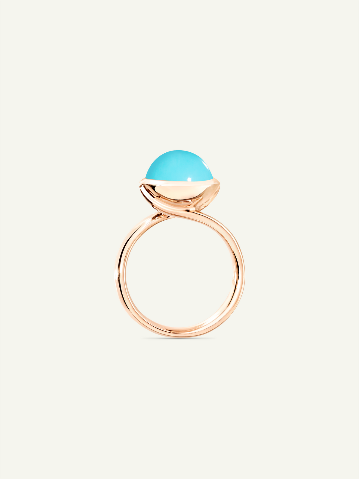 R-BOU-l-Tur-rg | BOUTON Large Ring with Turquoise