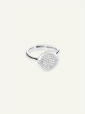 BOUTON Large Ring with Diamond Pavé
