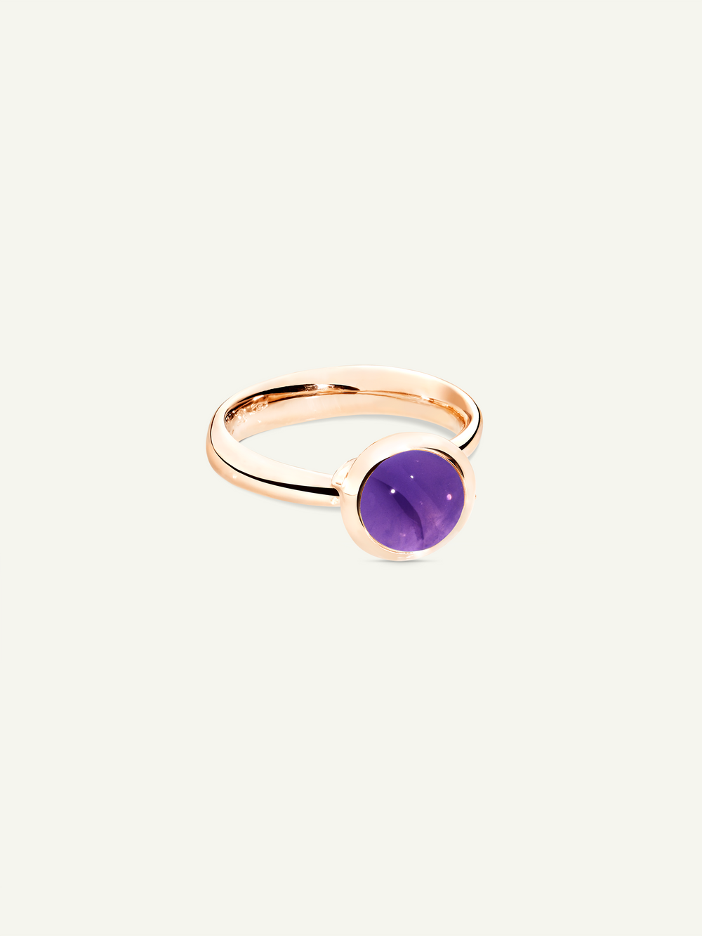 BOUTON Small Ring mit Amethyst