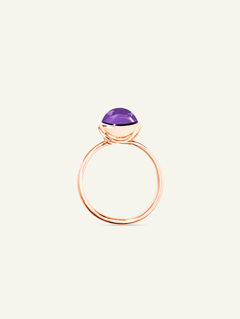 BOUTON Small Ring mit Amethyst